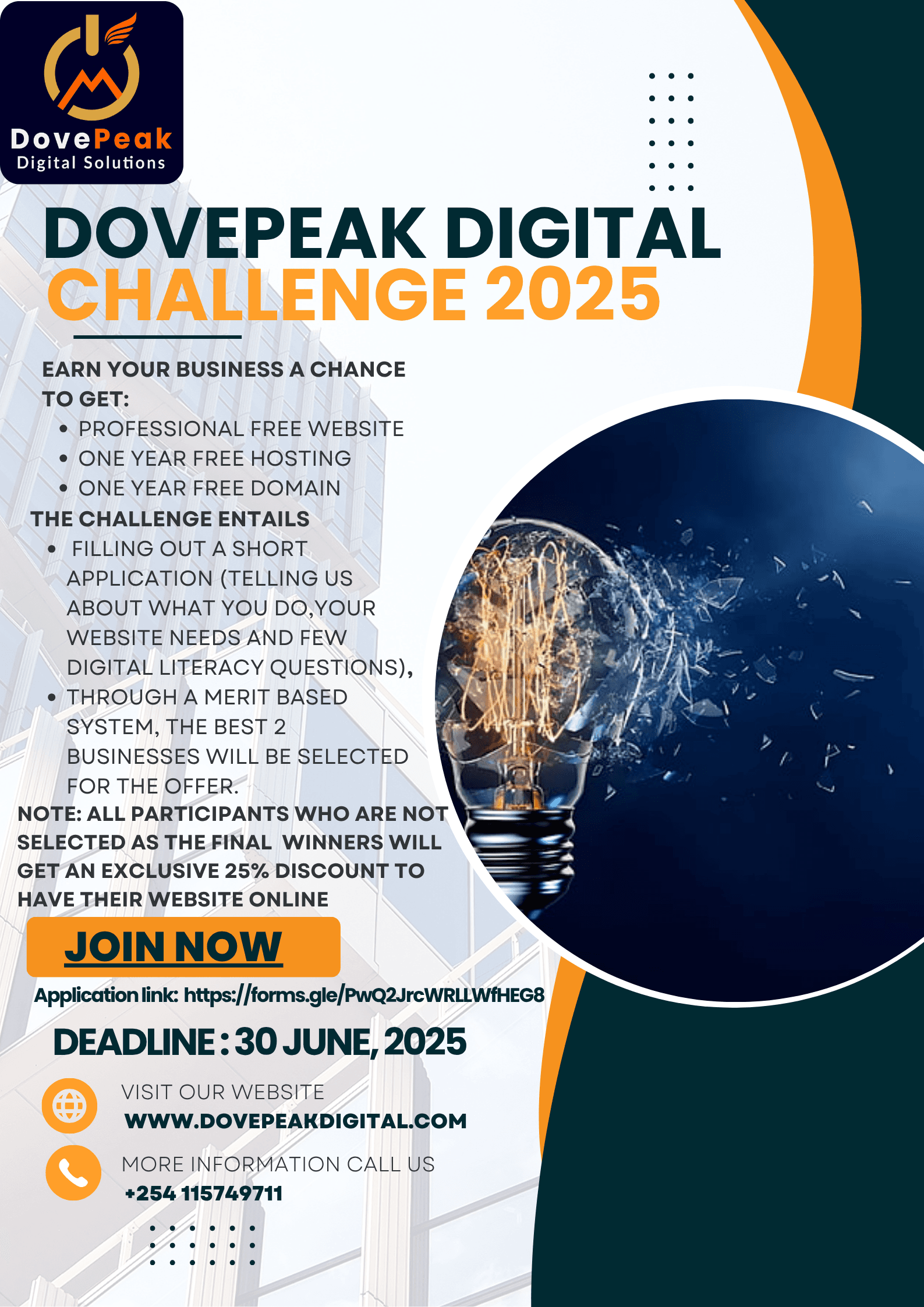 Dovepeak Launches the Dovepeak Digital Challenge