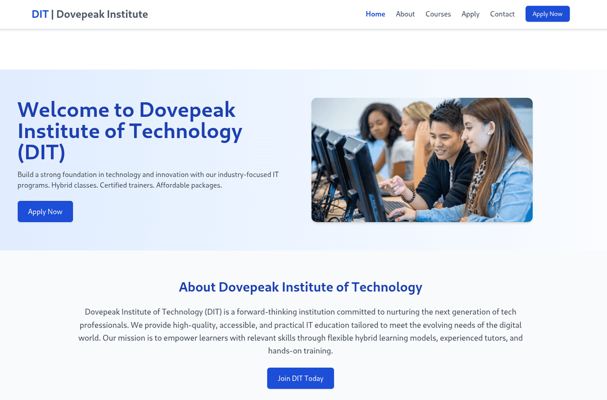 Dovepeak Launches Dovepeak Institute of Technology (DIT)